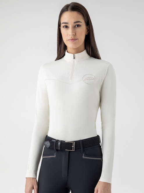LUPETTO M/L SECOND SKIN DONNA EQUILINE EQUOST Donna, Polo da allenamento 